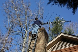 Chimney Sweep at Work